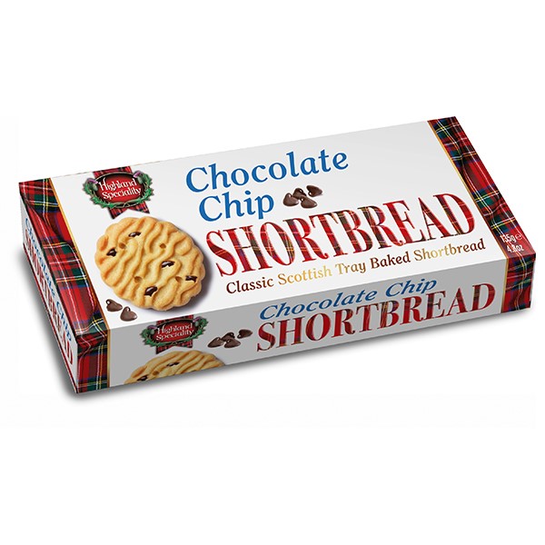 135g Tray Baked Chocolate Chip Shortbread Rounds
